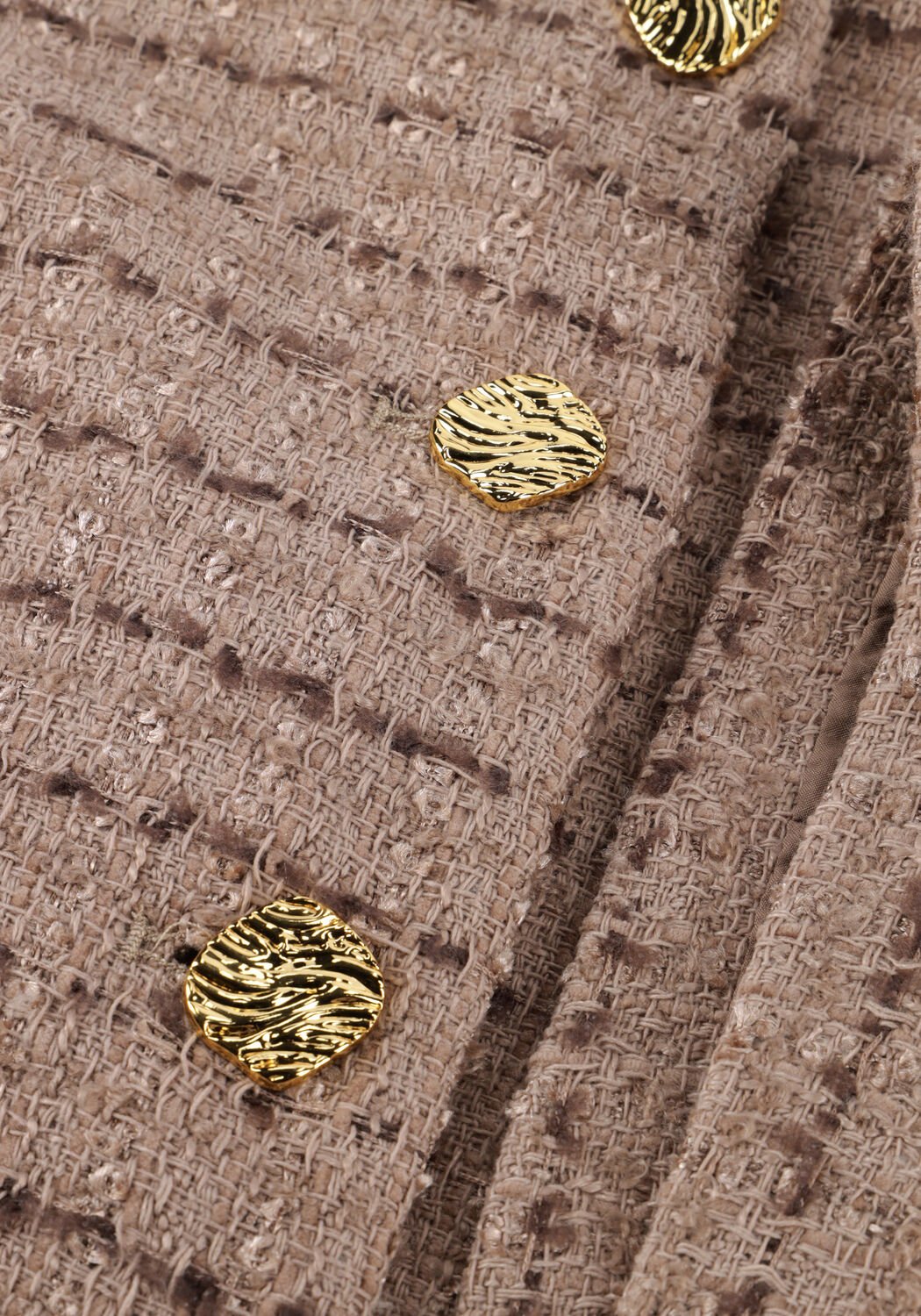 Taupe NEO NOIR Jack ROSELLA BOUCLE MINI JACKET - large