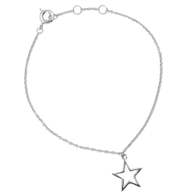 ALLTHELUCKINTHEWORLD Bracelet SOUVENIR BRACELET STAR en argent - large