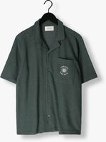 PURE PATH Chemise décontracté STRUCTURED SHORTSLEEVE SHIRT WITH CHEST POCKET AND EMBROIDERY en vert