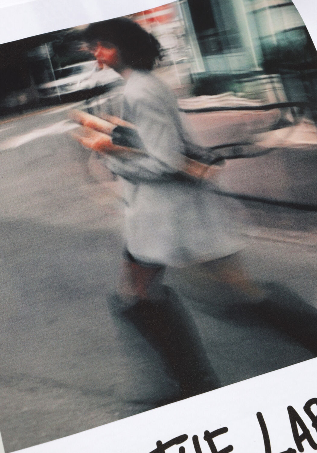 ALIX THE LABEL T-shirt LADIES KNITTED POLAROID TSHIRT en blanc - large