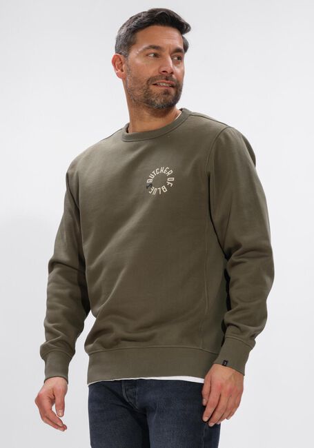 BUTCHER OF BLUE Pull ARMY CIRCLE CREW Olive - large