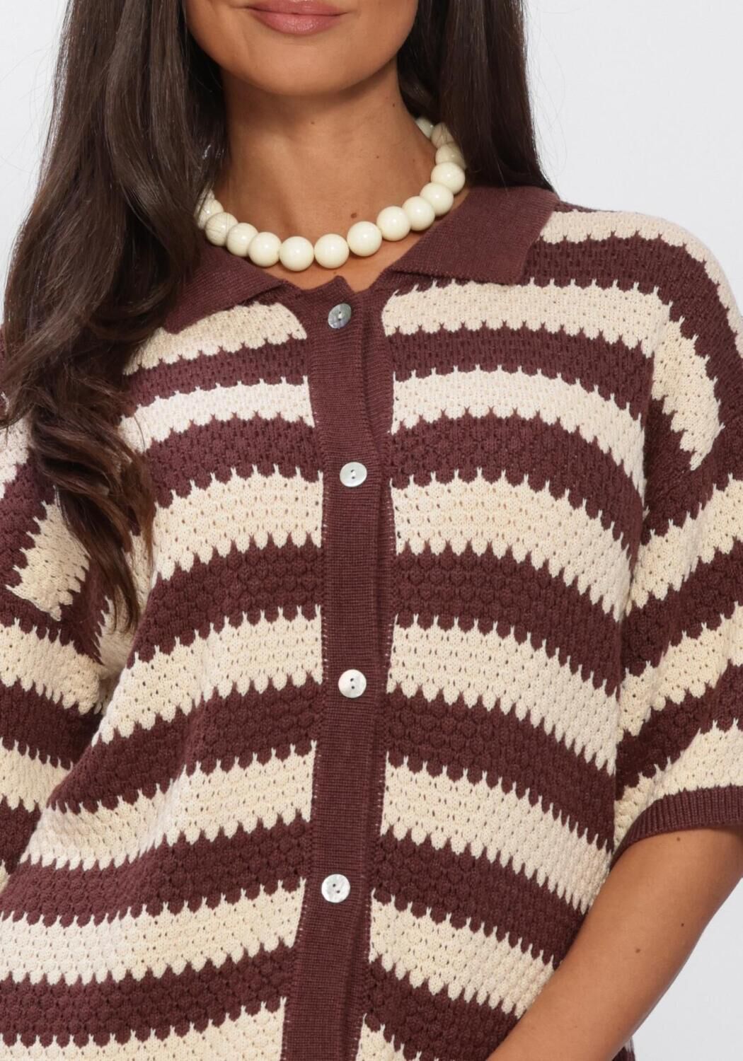 YDENCE KNITTED TOP JANOUK Hauts & T-shirts en multicolore - large