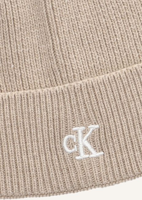 Beige CALVIN KLEIN Muts ARCHIVE LOGO BEANIE Beige CALVIN KLEIN Muts ARCHIVE LOGO BEANIE - large