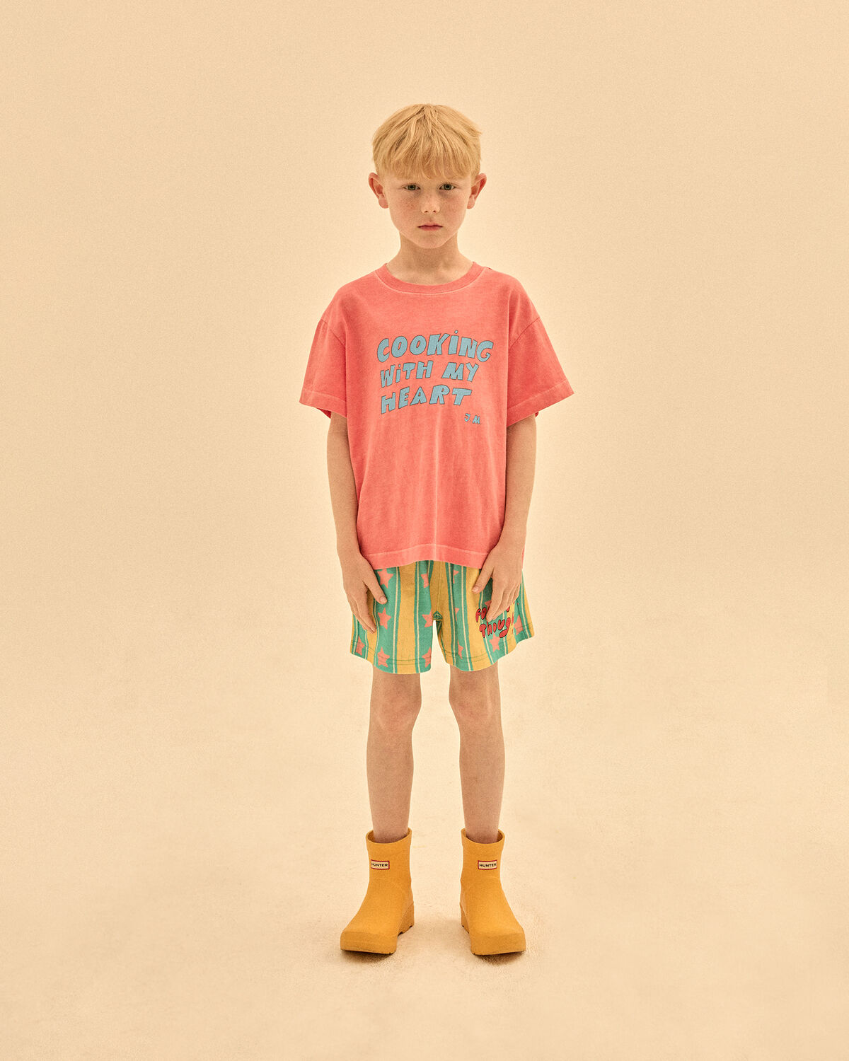 Jelly Mallow T-shirt COOKING HEART PIGMENT en orange - large