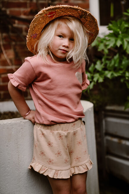 Beige DAILY7 Broeken/jumpsuits SHORT SMALL FLOWER - large