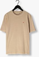 SCOTCH & SODA T-shirt GARMENT DYE LOGO CREW T-SHIRT en beige