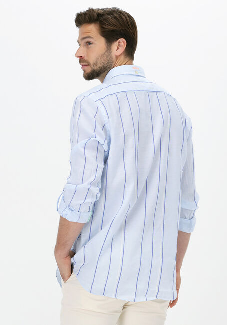 Blauwe SCOTCH & SODA Casual overhemd REGULAR FIT - YARN DYED COTTON-LINEN BLEND SHIRT - large