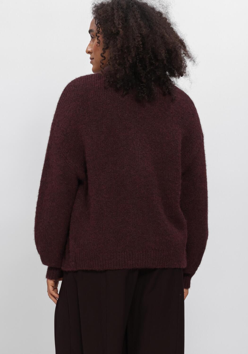 Bordeaux SUMMUM Vest PUFF SLEEVE CARDIGAN COZY - large