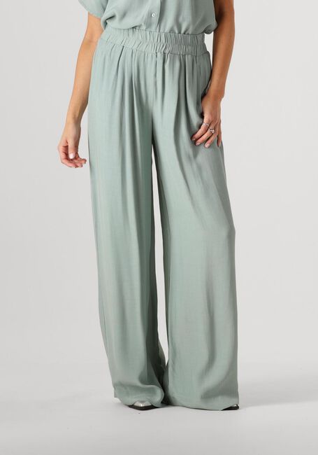 BY-BAR Pantalon large BENJI VISCOSE PANTS en vert - large