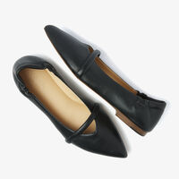 Zwarte VIA VAI Ballerina's LOLA ROSE - medium