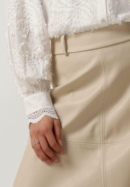 BRUUNS BAZAAR Jupe midi VEGANI IMMA SKIRT Crème - large