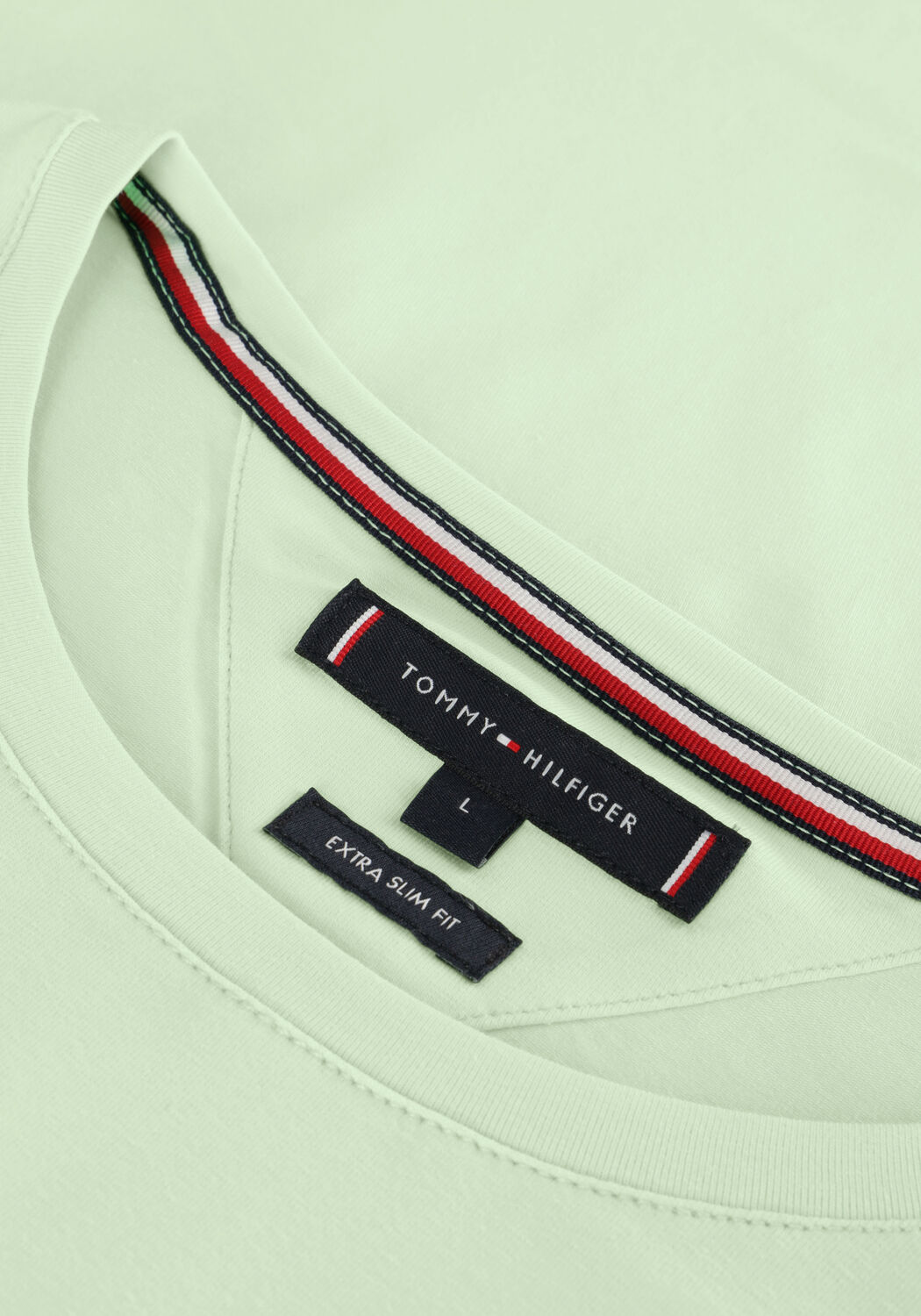 TOMMY HILFIGER T-shirt STRETCH SLIM FIT TEE Menthe - large