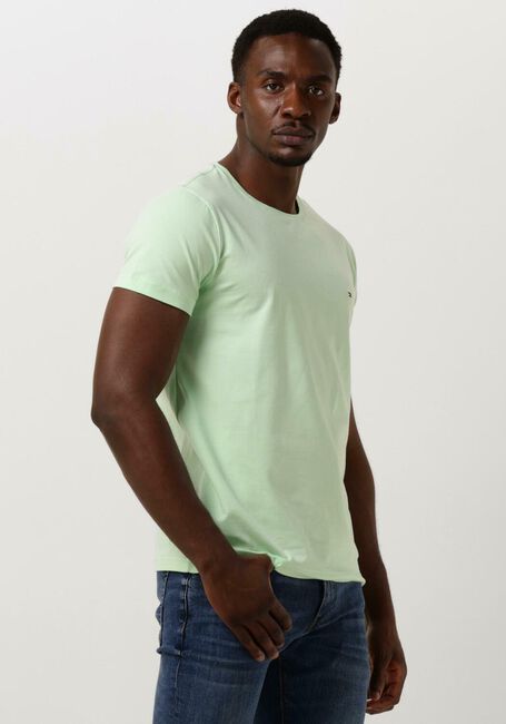 TOMMY HILFIGER T-shirt STRETCH SLIM FIT TEE Menthe - large
