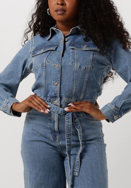 Blauwe SELECTED FEMME  SLFELLIN LS JUMPSUIT - large