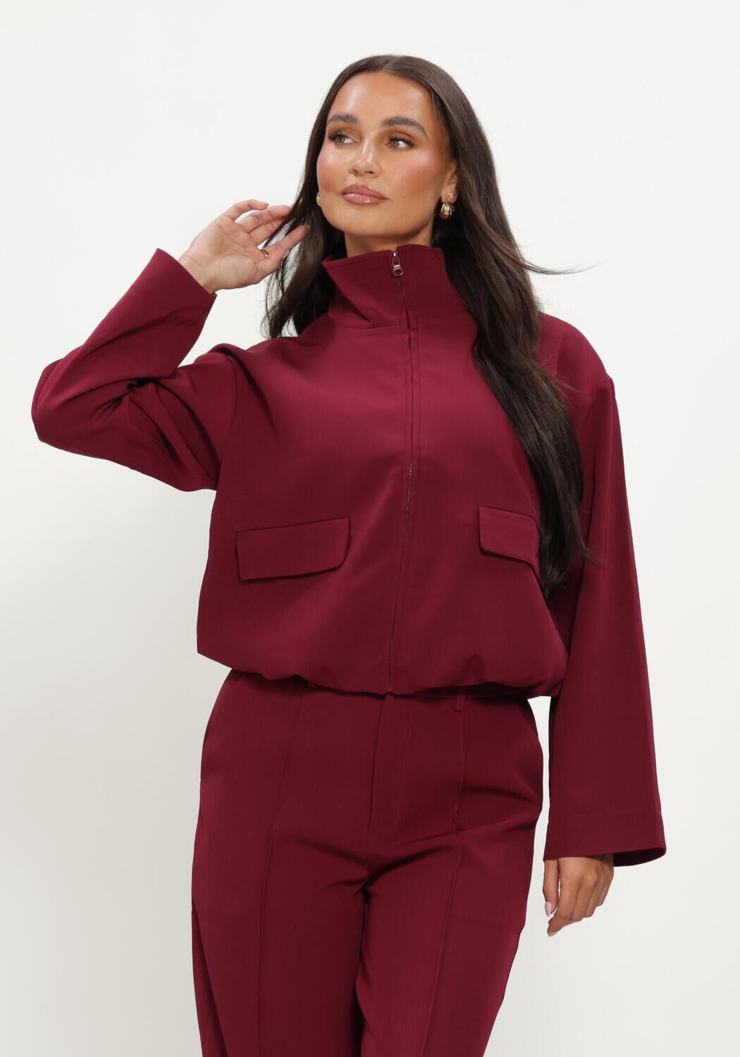 YDENCE Jack JACKET DAVIS Bordeaux - large