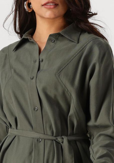 ANOTHER LABEL Mini robe JONI DRESS L/S Olive - large