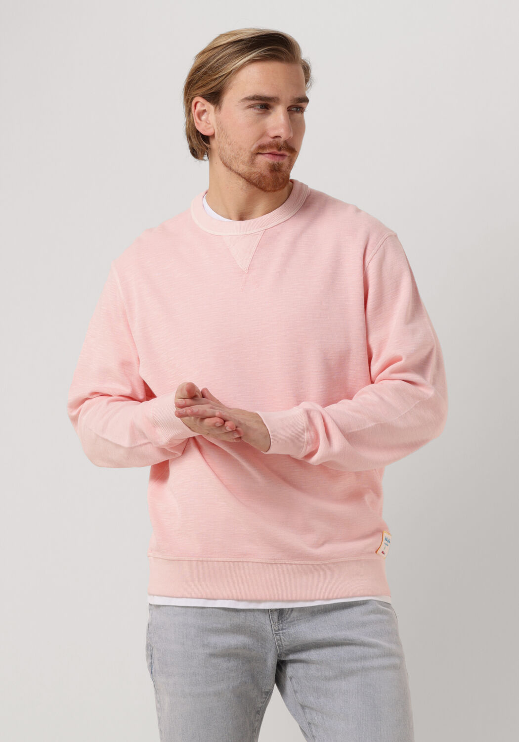 Roze SCOTCH SODA Sweater GARMENT DYED STRUCTURED SWEATSHIRT Omoda