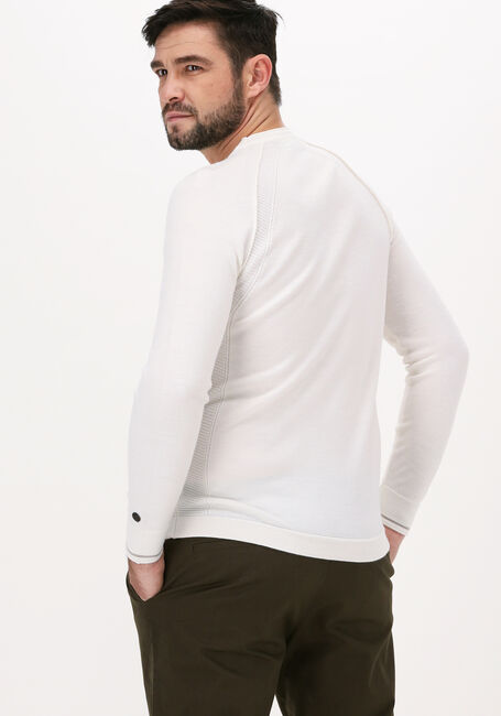 CAST IRON Pull R-NECK TECH MERINO en blanc - large