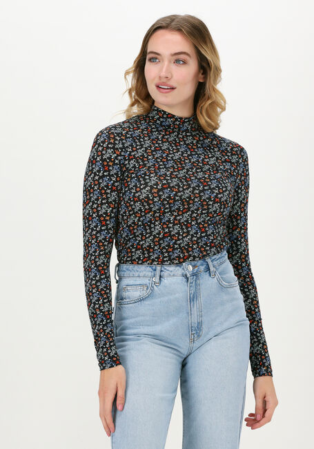 SCOTCH & SODA Haut PRINTED LONG SLEEVED MOCK NECK en marron - large