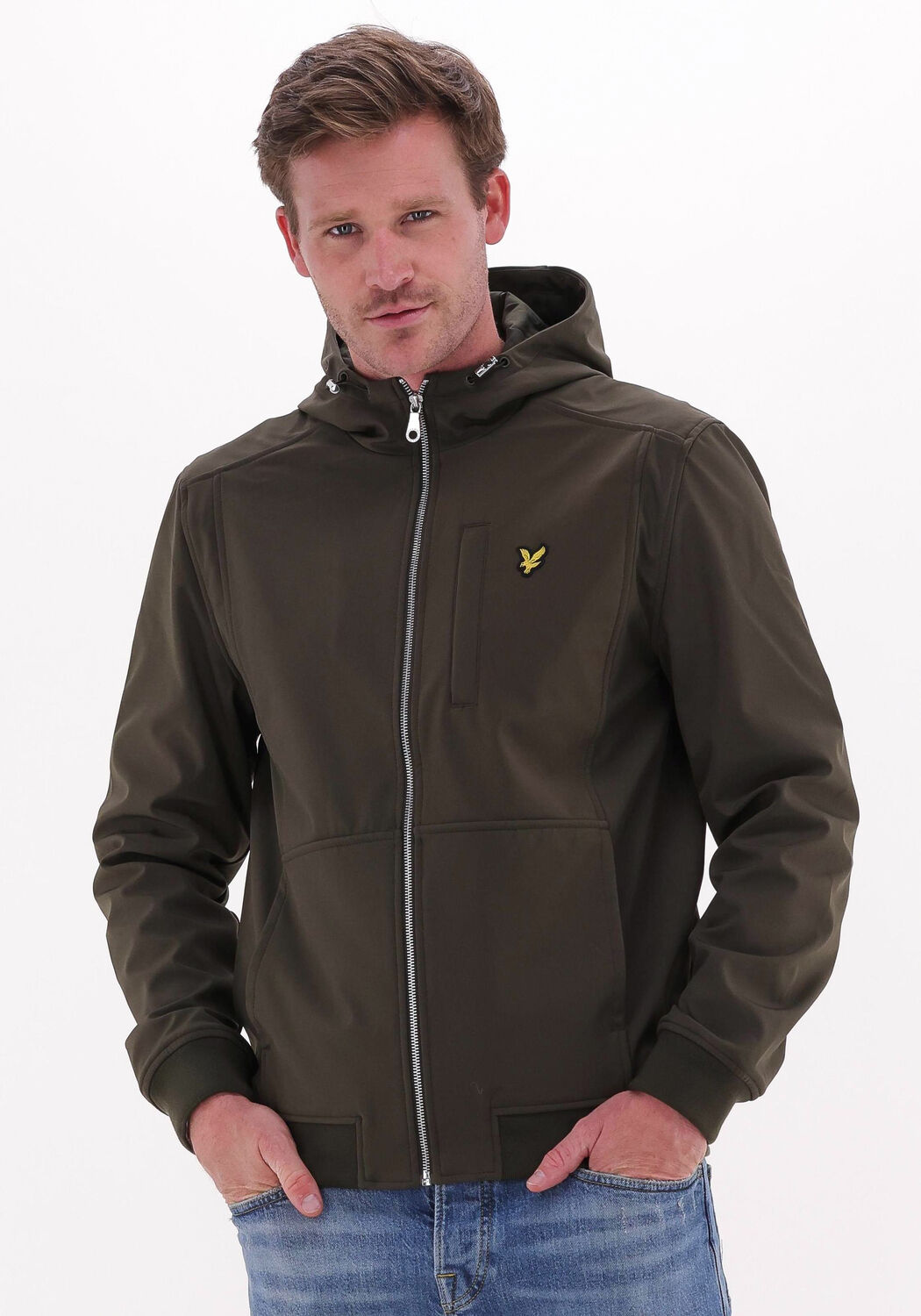 Groene LYLE SCOTT Jack SOFTSHELL JACKET Omoda
