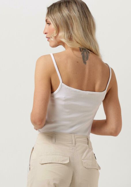 TOMMY JEANS Haut TJW BADGE RIB STRAP TOP en blanc - large