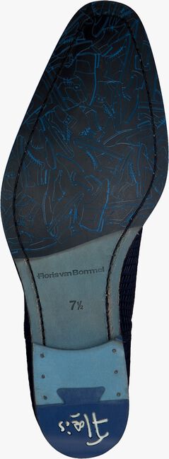 FLORIS VAN BOMMEL Richelieus 16280 en bleu - large