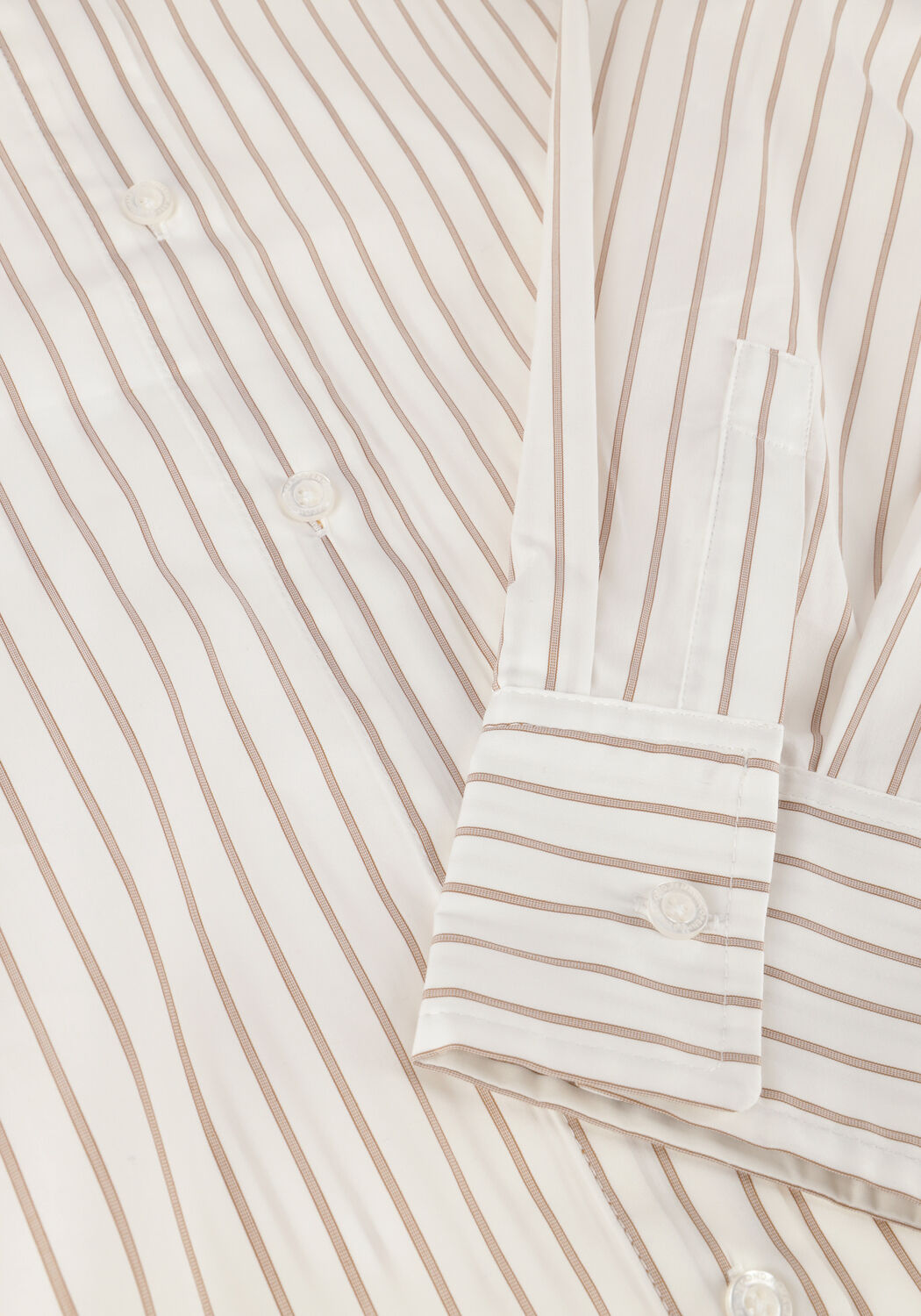 SECOND FEMALE SOALON CLASSIC SHIRT Blouses en beige - large