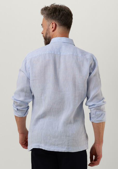 Lichtblauwe GENTI Casual overhemd LINNEN S7054-1120 - large