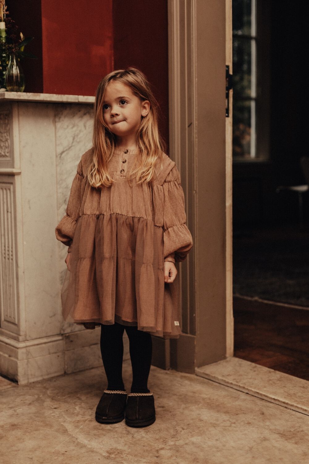 BAJE STUDIO Mini robe JURA en beige - large