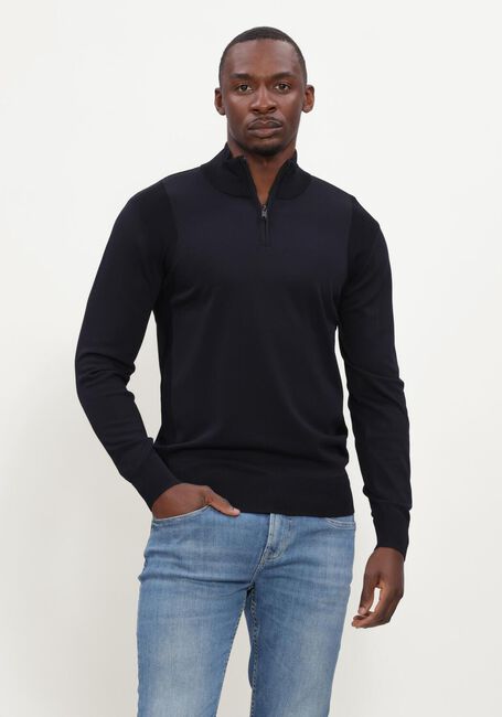 GENTI TURTLE ZIP LS Pulls & Gilets Bleu fonc&eacute; - large