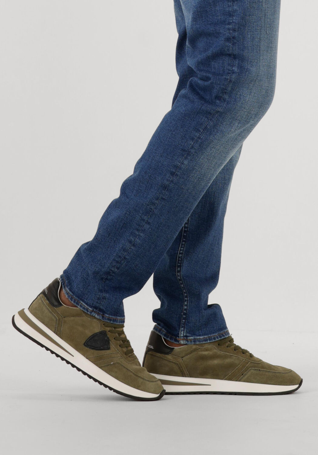 PHILIPPE MODEL Baskets basses TROPEZ 2.1 LOW MAN en vert - large