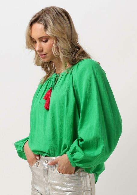 Groene SCOTCH & SODA  BALLOON SLEEVE TOP - large