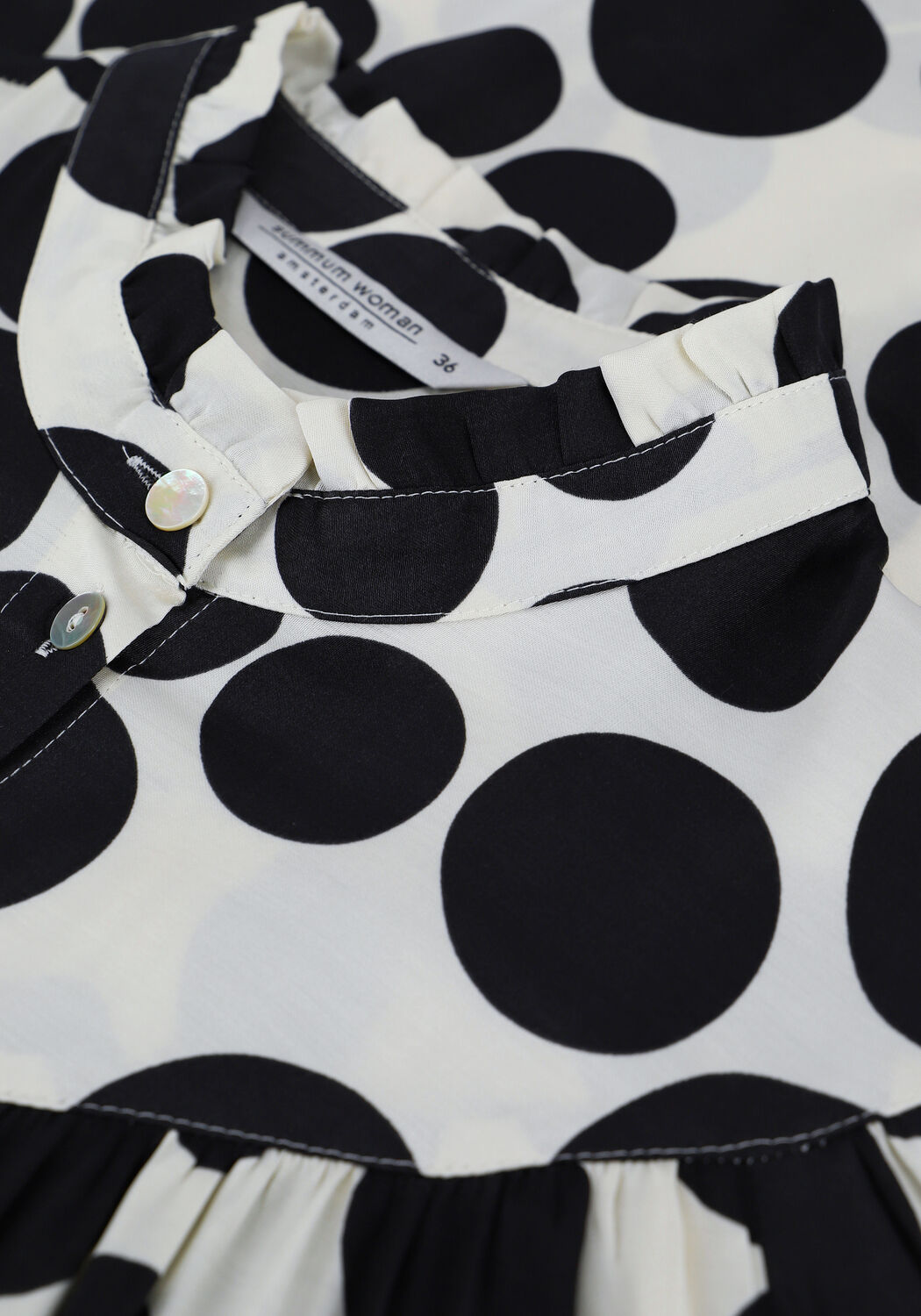 SUMMUM BLOUSE DOTS Blouses en blanc - large