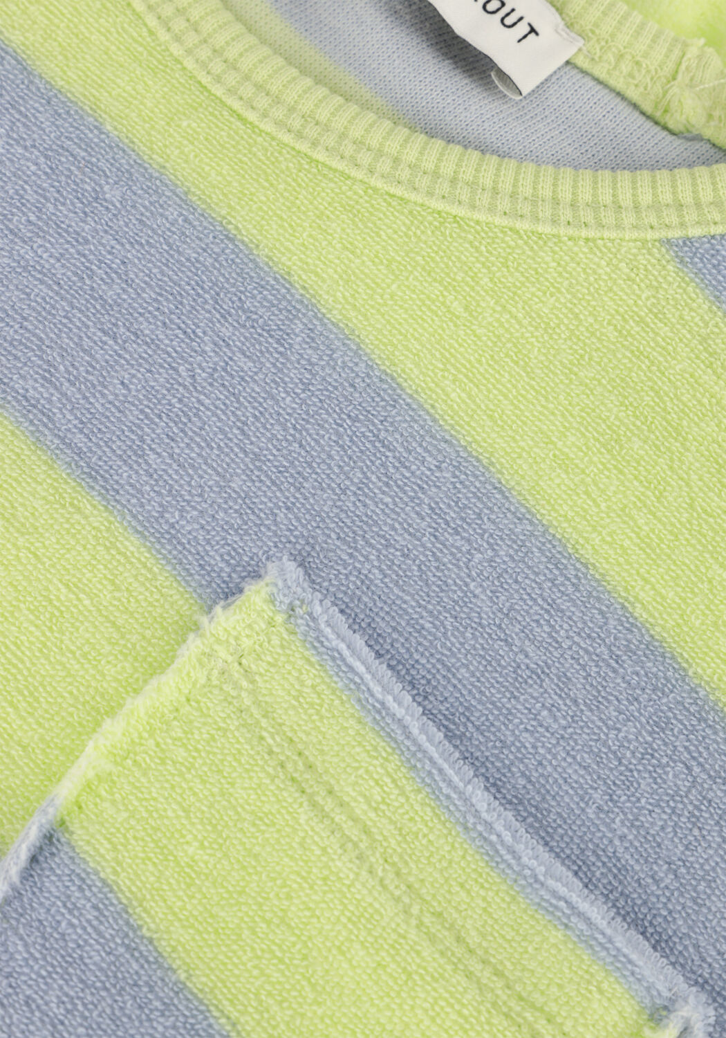 Lime Sproet & Sprout Sweater SWEATSHIRT TERRY STRIPES - large