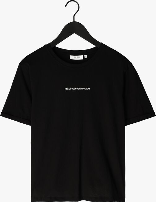 MSCH COPENHAGEN T-shirt TERINA ORGANIC SMALL LOGO TEE en noir - large