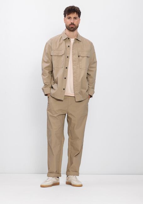 Beige BUTCHER OF BLUE Overshirt DAN COTTON OVERSHIRT - large