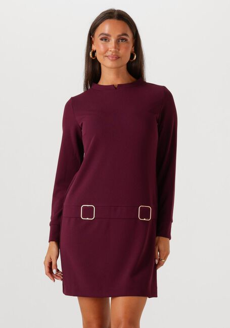 Bordeaux ANA ALCAZAR Mini jurk DRESS CLASP - large