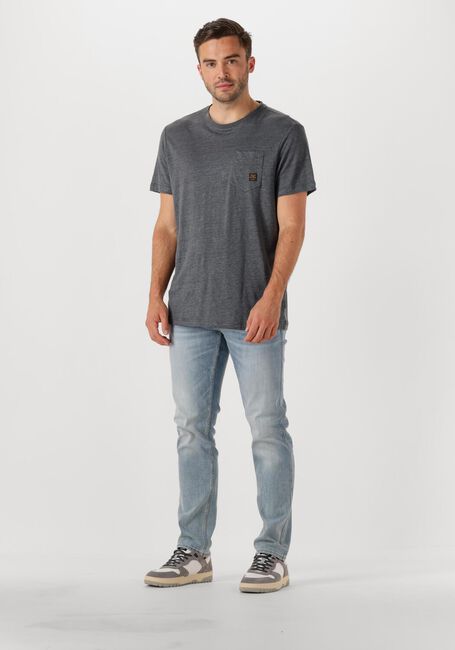 PME LEGEND T-shirt SHORT SLEEVE R-NECK LINEN JERSEY en gris - large