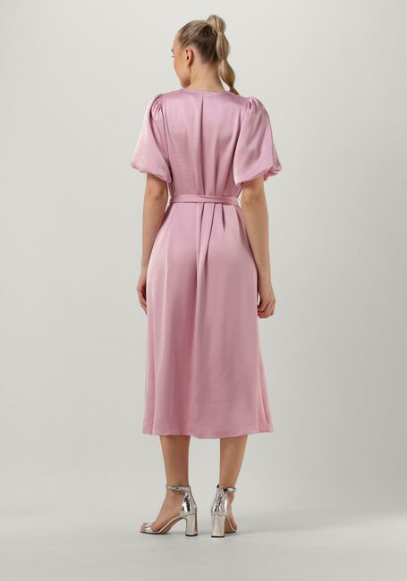 Roze NEO NOIR Midi jurk BENITA HEAVY SATEEN DRESS - large