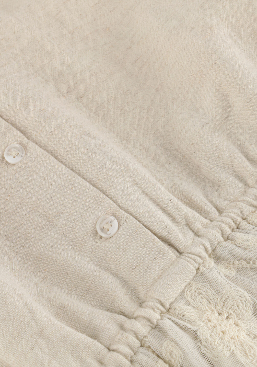 Ecru BAJE STUDIO Mini jurk CLAUDIE - large