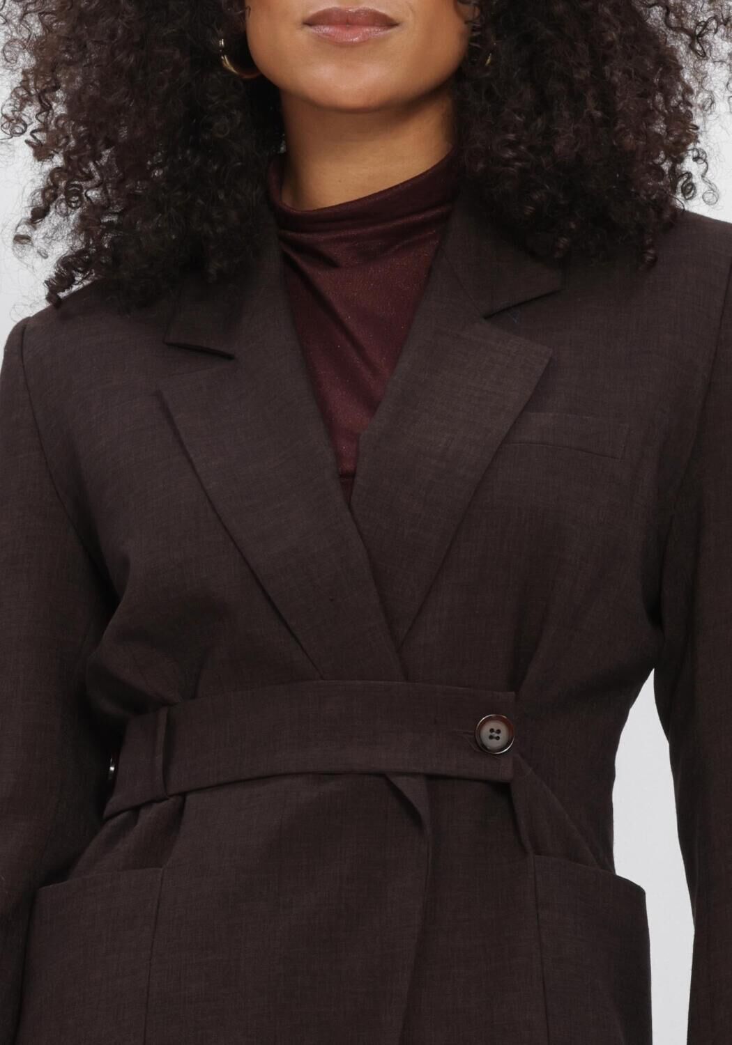 AIMEE THE LABEL ATLASW6 BLAZER Blazers en marron - large