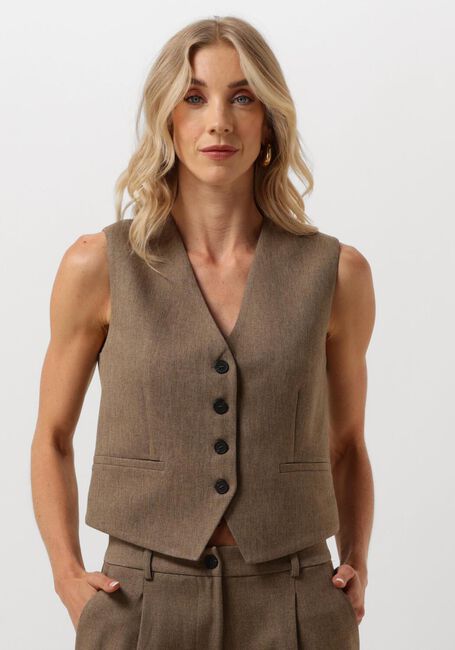 ACCESS Gilet D44-2158-158 en marron - large