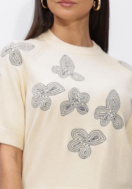 Creme OBJECT Trui OBJLANEY RUBIN SS PULLOVER - large