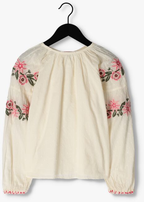 SCOTCH & SODA Blouse LONG SLEEVED FLOWER EMBROIDERY TOP en blanc - large