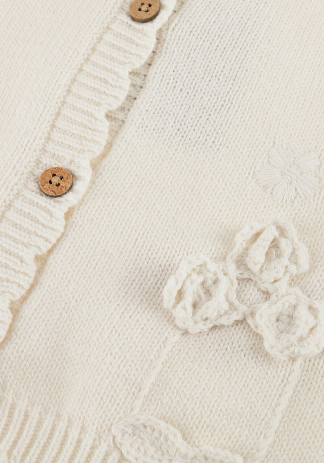 Gebroken wit LIL' ATELIER Vest NBFDOLA LS KNIT CARD LIL - large