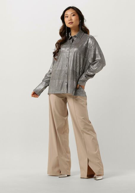 ALIX THE LABEL LADIES KNITTED FOIL BLOUSE Blouses en argent - large