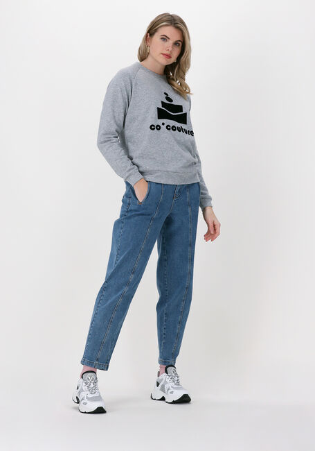 Grijze CO'COUTURE Sweater CLUB FLOC SWEAT - large