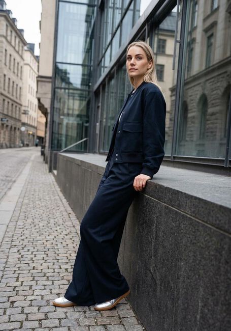 COPENHAGEN MUSE Pantalon large CMTAILOR-PANTS Bleu fonc&eacute; - large