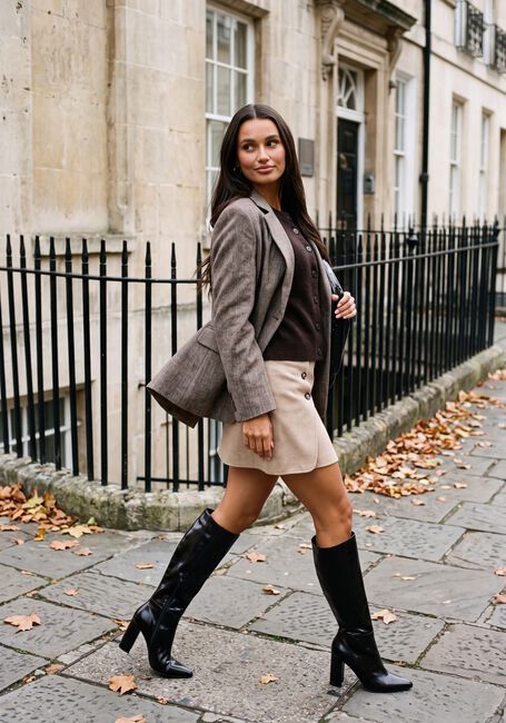 YDENCE Mini robe SKIRT CHLOE en beige - large