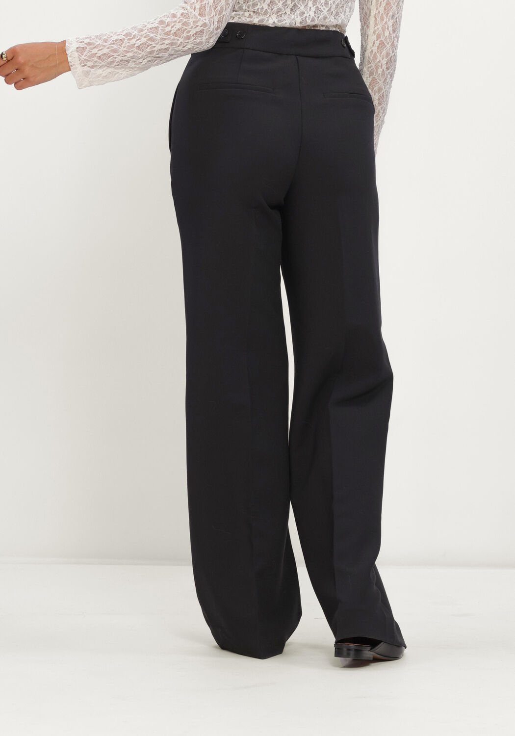Zwarte CO'COUTURE Pantalon VOLACC NEW WIDE PANT - large